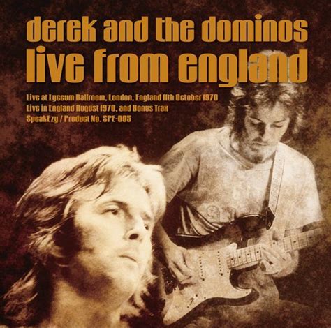 Derek And The Dominos* - Live From England (2014, CD) | Discogs