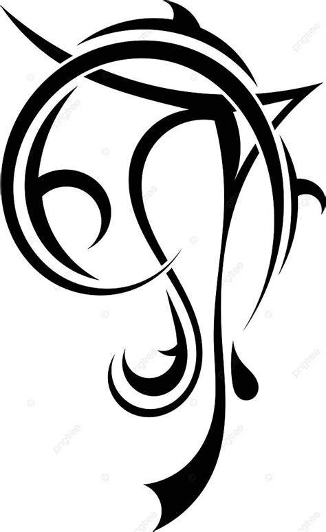 Arttattoo Abstract Curve Design Vector, Abstract, Curve, Design PNG and ...