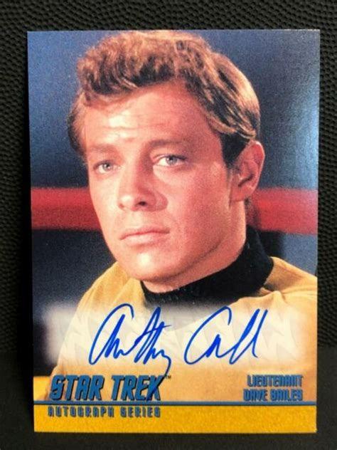 Anthony Call As LIEUTENANT Dave Bailey STAR TREK TOS Season 1 AUTOGRAPH