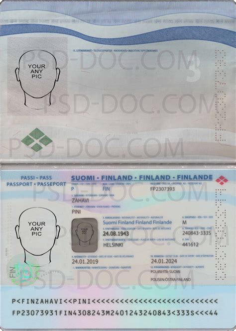 Finland Passport 2017 Psd Psd Store