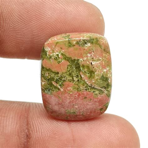 Carat Unakite Jasper Cabochon Cushion Shape X X Mm Natural