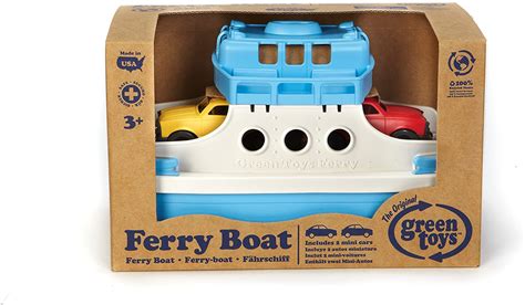 Green Toys Ferry Boat with Two Toy Cars - Mapes of Millport