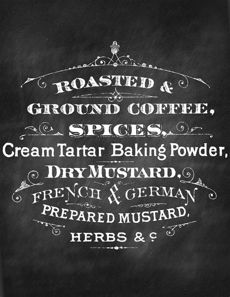 Printable Chalkboard Coffee Sign - The Graphics Fairy