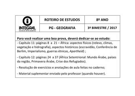 Pdf Roteiro De Estudos Ano Pg Geografia Imperialismo