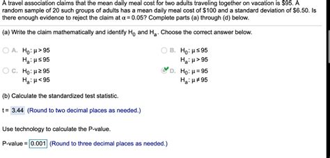 Solved Use Technology And A T Test To Test The Claim About Chegg