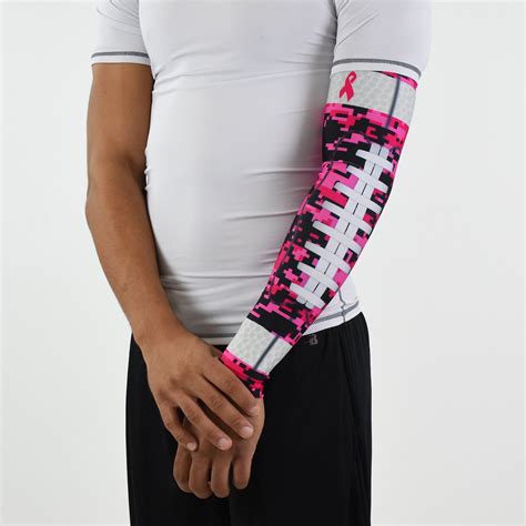 Football Pink Digicamo Arm Sleeve Arm Sleeve Camo And Pink Pink Arm