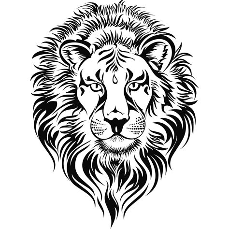 Lion Line Drawing