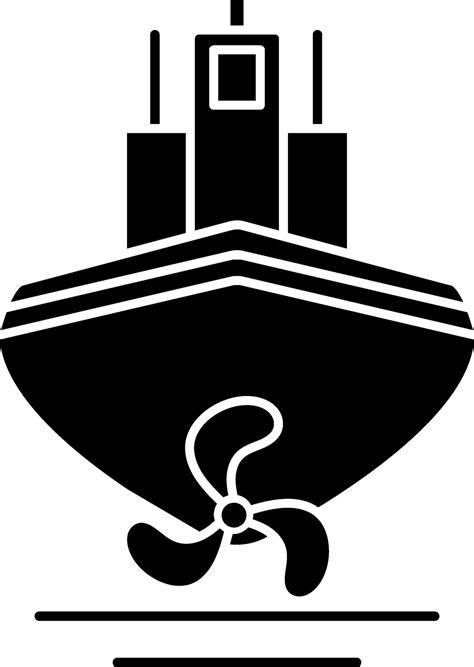 Glyph Style Ship Icon Or Symbol. 24956112 Vector Art at Vecteezy