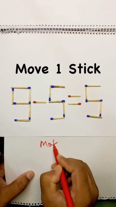 Move 1 Matchstick To Make The Equation Correct Matchstick Matchsticks