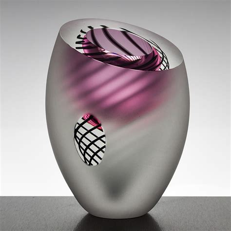 Contemporary Art Glass Vases I Dizzy Spiral Charlie Macpherson