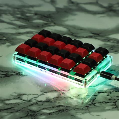 Новый программируемый RGB-коммутатор YMD21 V2 QMK с 24 кнопками ...