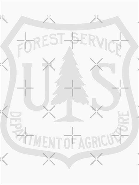 United States Forest Service Logo White Sticker For Sale By