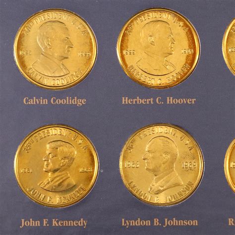 "A Coin History of the U.S. Presidents" Commemorative Medal Set | EBTH