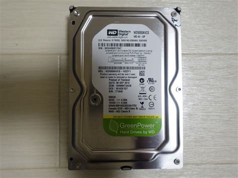 DIGA修理用ハードディスク Western Digital WD AV GP 500GB HDD WD5000AVCS ⑪PayPayフリマ