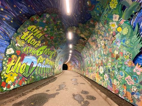 Derelict Colinton tunnel transformed by a beautiful 140m mural that