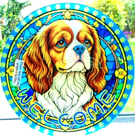 Cavalier King Charles Spaniel Window Ornament Sun Catcher Unusual New