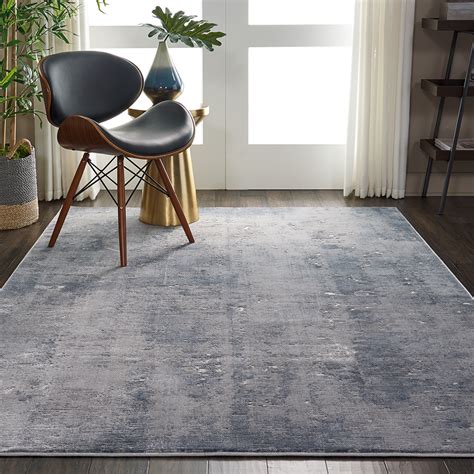 Nourison Rugs Rustic Textures Rectanglular RUS05 Rug In Grey 1 8m X