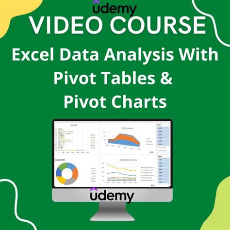 Udemy 60 Excel Data Analysis With Pivot Tables Pivot Charts Video