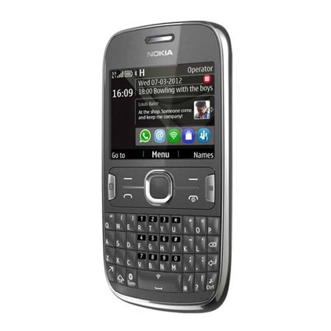 Unlocked Original Nokia Asha Qwerty Wifi G Black Smartphone