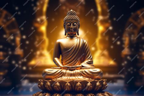 Premium AI Image | Buddha Statue in meditation