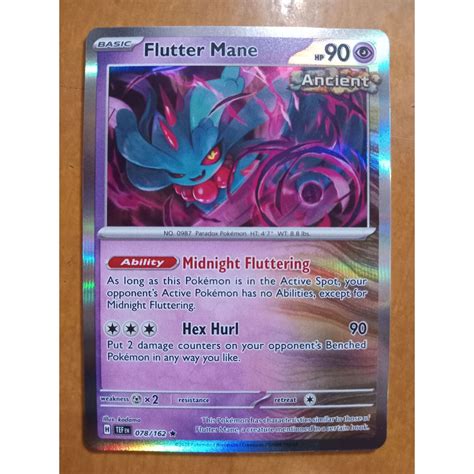 Flutter Mane 078 162 Holo Rare Pokemon TCG Standard ENG Temporal