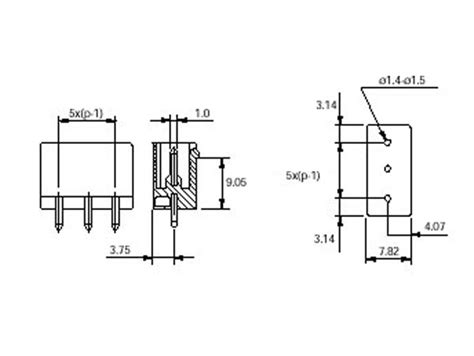 Bloque De Terminales Enchufable Macho Recto Cerrado Para Pcb V As