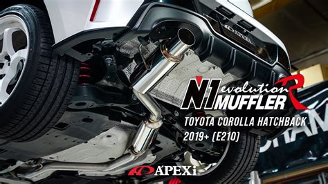 A PEXi N1 EVO R Single Exit Catback Exhaust For 2019 Toyota Corolla