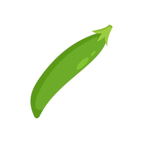 Premium Vector Fresh Peas Icon Flat Illustration Of Fresh Peas Vector