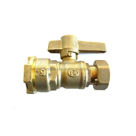 Brass Ball Valve With Hdpe Connection For Water Meter From China