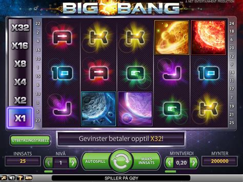 Big Bang Spilleautomat Spill Gratis Online Norske Spilleautomater P Nett