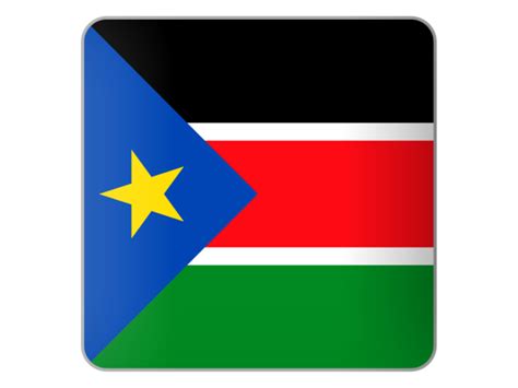 Square Icon Illustration Of Flag Of South Sudan