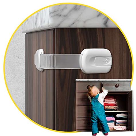 Child Safety Cabinet Locks For Babies 14 Pack Child Proof Latches