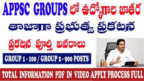 Ap Appsc Jobs Appsc Group