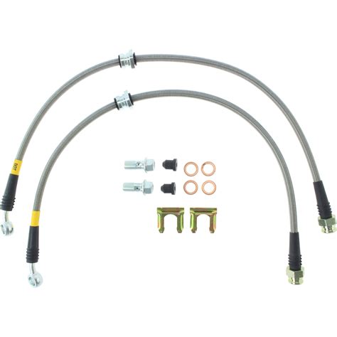 Stoptech 95047504 Stainless Steel Braided Brake Hose Kit Fits 04 07