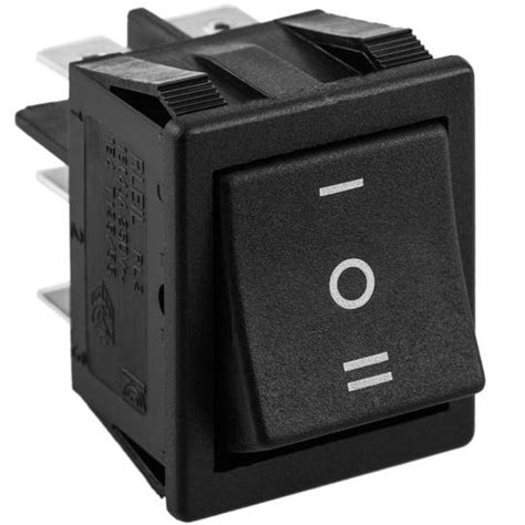 Black Rocker Bipolar Switch Dpst Pin Cablematic