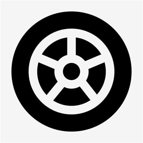 Tyre Silhouette Vector Png Tyre Glyph Icon Vector Tyre Car Grip Png