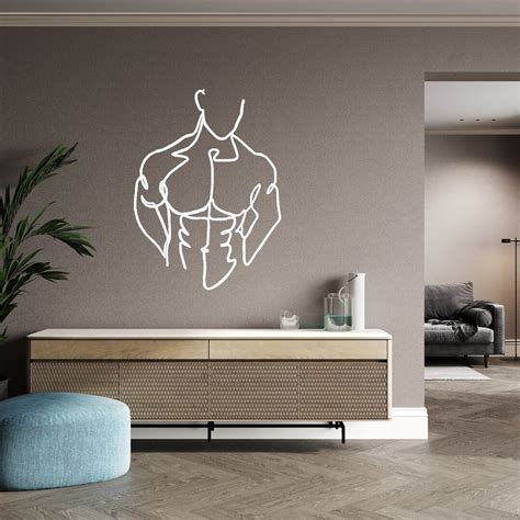 Line Wall Art Naked Men Wall Decor Nu Men Metal Decor Naked Men Body Wall Art Nu Men Body