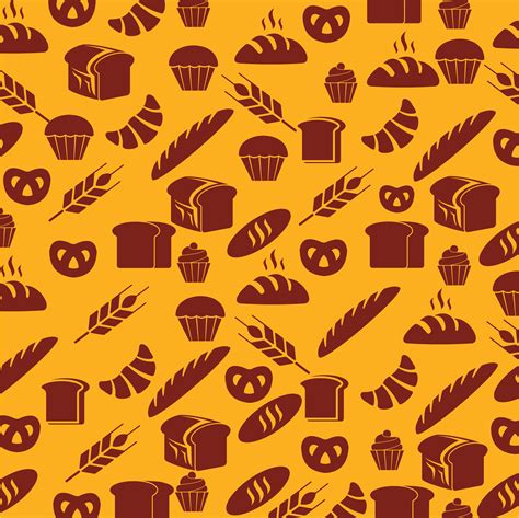 Pastry And Bread Seamless Pattern Vector Art At Vecteezy