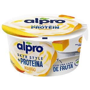 Alpro Prote Na Especialidad Soja Estilo Skyr Con Una Capa De Mango