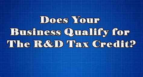 Webinar Research Development Tax Credit