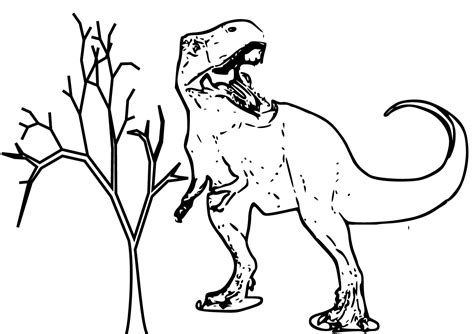 Tyrannosaure Coloriage Du Dinosaure Tyrannosaure Gratuit Imprimer