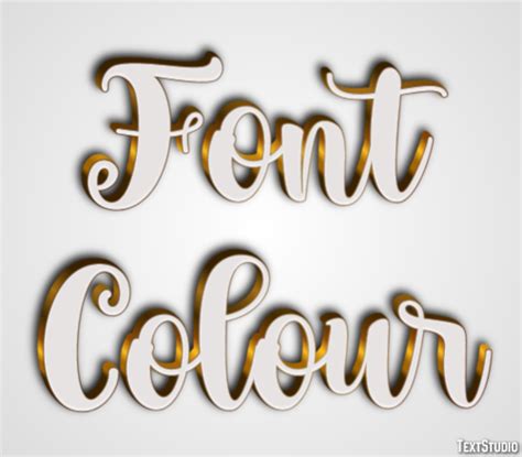 Font Colour Text Effect and Logo Design Font