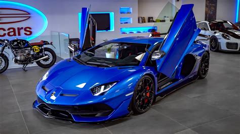 Lamborghini Aventador Lp Svj V Cv Blu Nethuns Spec