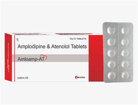 Amloamp At Amlodipine And Atenolol Hypertension Tablet X Alu Alu