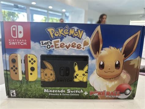 Nintendo Switch Console Bundle Pikachu And Eevee Edition [collectible