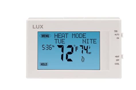 Lux Products Tx Ts Programmable Large Touchscreen Heating Cooling