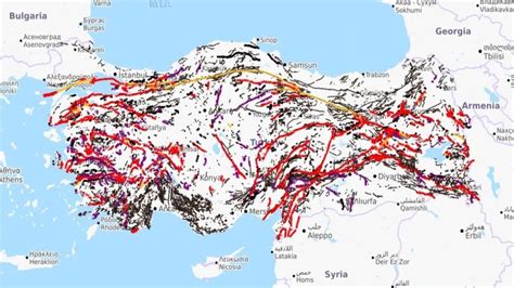 Türkiye deprem risk haritası Türkiye deki diri aktif fay hatları