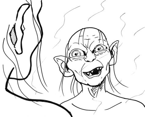 Gollum Pages Coloring Pages