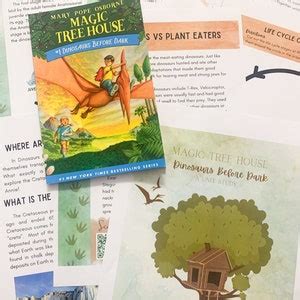 Magic Tree House: Dinosaurs Before Dark Unit Study Primary Grades - Etsy