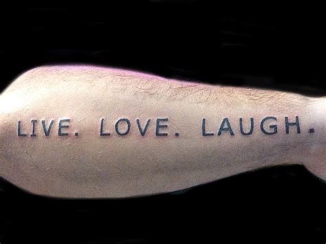 Live Love Laugh Tattoos Design